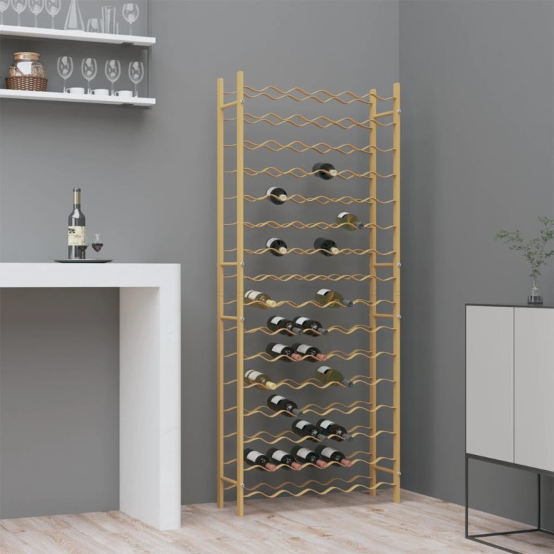 vidaXL Weinregal für 96 Flaschen Golden Metall vidaXL Weinregal für 96 Flaschen Golden Metall