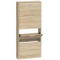 vidaXL Schuhschrank Eichen-Optik 59x17x150 cm Holzwerkstoff vidaXL Schuhschrank Eichen-Optik 59x17x150 cm Holzwerkstoff