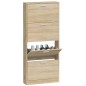 vidaXL Schuhschrank Eichen-Optik 59x17x150 cm Holzwerkstoff vidaXL Schuhschrank Eichen-Optik 59x17x150 cm Holzwerkstoff
