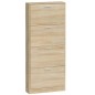 vidaXL Schuhschrank Eichen-Optik 59x17x150 cm Holzwerkstoff vidaXL Schuhschrank Eichen-Optik 59x17x150 cm Holzwerkstoff