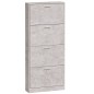 vidaXL Schuhschrank Betongrau 59x17x150 cm Holzwerkstoff vidaXL Schuhschrank Betongrau 59x17x150 cm Holzwerkstoff