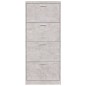 vidaXL Schuhschrank Betongrau 59x17x150 cm Holzwerkstoff vidaXL Schuhschrank Betongrau 59x17x150 cm Holzwerkstoff