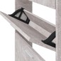 vidaXL Schuhschrank Betongrau 59x17x150 cm Holzwerkstoff vidaXL Schuhschrank Betongrau 59x17x150 cm Holzwerkstoff