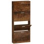 vidaXL Schuhschrank Räuchereiche 59x17x150 cm Holzwerkstoff vidaXL Schuhschrank Räuchereiche 59x17x150 cm Holzwerkstoff