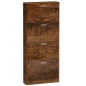 vidaXL Schuhschrank Räuchereiche 59x17x150 cm Holzwerkstoff vidaXL Schuhschrank Räuchereiche 59x17x150 cm Holzwerkstoff