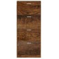 vidaXL Schuhschrank Räuchereiche 59x17x150 cm Holzwerkstoff vidaXL Schuhschrank Räuchereiche 59x17x150 cm Holzwerkstoff