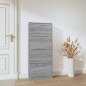 vidaXL Schuhschrank Grau Sonoma 59x17x150 cm Holzwerkstoff vidaXL Schuhschrank Grau Sonoma 59x17x150 cm Holzwerkstoff