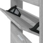 vidaXL Schuhschrank Grau Sonoma 59x17x150 cm Holzwerkstoff vidaXL Schuhschrank Grau Sonoma 59x17x150 cm Holzwerkstoff