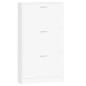 vidaXL Schuhschrank Weiß 59x17x108 cm Holzwerkstoff vidaXL Schuhschrank Weiß 59x17x108 cm Holzwerkstoff