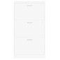 vidaXL Schuhschrank Weiß 59x17x108 cm Holzwerkstoff vidaXL Schuhschrank Weiß 59x17x108 cm Holzwerkstoff
