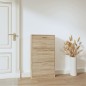 vidaXL Schuhschrank Eichen-Optik 59x17x108 cm Holzwerkstoff vidaXL Schuhschrank Eichen-Optik 59x17x108 cm Holzwerkstoff