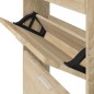 vidaXL Schuhschrank Eichen-Optik 59x17x108 cm Holzwerkstoff vidaXL Schuhschrank Eichen-Optik 59x17x108 cm Holzwerkstoff