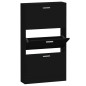 vidaXL Schuhschrank Schwarz 59x17x108 cm Holzwerkstoff vidaXL Schuhschrank Schwarz 59x17x108 cm Holzwerkstoff