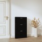 vidaXL Schuhschrank Schwarz 59x17x108 cm Holzwerkstoff vidaXL Schuhschrank Schwarz 59x17x108 cm Holzwerkstoff