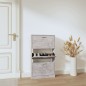 vidaXL Schuhschrank Betongrau 59x17x108 cm Holzwerkstoff vidaXL Schuhschrank Betongrau 59x17x108 cm Holzwerkstoff