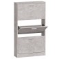vidaXL Schuhschrank Betongrau 59x17x108 cm Holzwerkstoff vidaXL Schuhschrank Betongrau 59x17x108 cm Holzwerkstoff