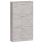 vidaXL Schuhschrank Betongrau 59x17x108 cm Holzwerkstoff vidaXL Schuhschrank Betongrau 59x17x108 cm Holzwerkstoff
