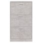 vidaXL Schuhschrank Betongrau 59x17x108 cm Holzwerkstoff vidaXL Schuhschrank Betongrau 59x17x108 cm Holzwerkstoff