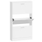vidaXL Schuhschrank Hochglanz-Weiß 59x17x108 cm Holzwerkstoff vidaXL Schuhschrank Hochglanz-Weiß 59x17x108 cm Holzwerkstoff