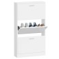 vidaXL Schuhschrank Hochglanz-Weiß 59x17x108 cm Holzwerkstoff vidaXL Schuhschrank Hochglanz-Weiß 59x17x108 cm Holzwerkstoff