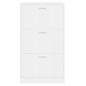 vidaXL Schuhschrank Hochglanz-Weiß 59x17x108 cm Holzwerkstoff vidaXL Schuhschrank Hochglanz-Weiß 59x17x108 cm Holzwerkstoff