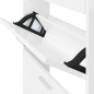 vidaXL Schuhschrank Hochglanz-Weiß 59x17x108 cm Holzwerkstoff vidaXL Schuhschrank Hochglanz-Weiß 59x17x108 cm Holzwerkstoff