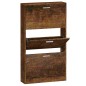 vidaXL Schuhschrank Räuchereiche 59x17x108 cm Holzwerkstoff vidaXL Schuhschrank Räuchereiche 59x17x108 cm Holzwerkstoff