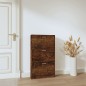 vidaXL Schuhschrank Räuchereiche 59x17x108 cm Holzwerkstoff vidaXL Schuhschrank Räuchereiche 59x17x108 cm Holzwerkstoff