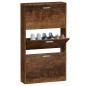 vidaXL Schuhschrank Räuchereiche 59x17x108 cm Holzwerkstoff vidaXL Schuhschrank Räuchereiche 59x17x108 cm Holzwerkstoff