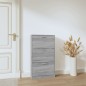 vidaXL Schuhschrank Grau Sonoma 59x17x108 cm Holzwerkstoff vidaXL Schuhschrank Grau Sonoma 59x17x108 cm Holzwerkstoff
