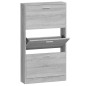 vidaXL Schuhschrank Grau Sonoma 59x17x108 cm Holzwerkstoff vidaXL Schuhschrank Grau Sonoma 59x17x108 cm Holzwerkstoff