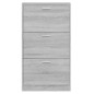 vidaXL Schuhschrank Grau Sonoma 59x17x108 cm Holzwerkstoff vidaXL Schuhschrank Grau Sonoma 59x17x108 cm Holzwerkstoff