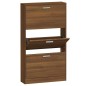 vidaXL Schuhschrank Braun Eichen-Optik 59x17x108 cm Holzwerkstoff vidaXL Schuhschrank Braun Eichen-Optik 59x17x108 cm Holzwerkstoff
