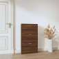 vidaXL Schuhschrank Braun Eichen-Optik 59x17x108 cm Holzwerkstoff vidaXL Schuhschrank Braun Eichen-Optik 59x17x108 cm Holzwerkstoff