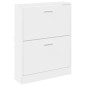 vidaXL Schuhschrank Weiß 59x17x81 cm Holzwerkstoff vidaXL Schuhschrank Weiß 59x17x81 cm Holzwerkstoff
