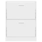vidaXL Schuhschrank Weiß 59x17x81 cm Holzwerkstoff vidaXL Schuhschrank Weiß 59x17x81 cm Holzwerkstoff