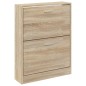 vidaXL Schuhschrank Eichen-Optik 59x17x81 cm Holzwerkstoff vidaXL Schuhschrank Eichen-Optik 59x17x81 cm Holzwerkstoff