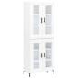 Highboard Weiß 69,5x34x180 cm Holzwerkstoff Highboard Weiß 69,5x34x180 cm Holzwerkstoff