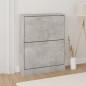 vidaXL Schuhschrank Betongrau 59x17x81 cm Holzwerkstoff vidaXL Schuhschrank Betongrau 59x17x81 cm Holzwerkstoff