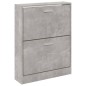 vidaXL Schuhschrank Betongrau 59x17x81 cm Holzwerkstoff vidaXL Schuhschrank Betongrau 59x17x81 cm Holzwerkstoff