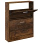 vidaXL Schuhschrank Räuchereiche 59x17x81 cm Holzwerkstoff vidaXL Schuhschrank Räuchereiche 59x17x81 cm Holzwerkstoff