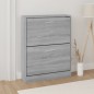 vidaXL Schuhschrank Grau Sonoma 59x17x81 cm Holzwerkstoff vidaXL Schuhschrank Grau Sonoma 59x17x81 cm Holzwerkstoff