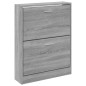 vidaXL Schuhschrank Grau Sonoma 59x17x81 cm Holzwerkstoff vidaXL Schuhschrank Grau Sonoma 59x17x81 cm Holzwerkstoff