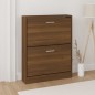 vidaXL Schuhschrank Braun Eichen-Optik 59x17x81 cm Holzwerkstoff vidaXL Schuhschrank Braun Eichen-Optik 59x17x81 cm Holzwerkstoff