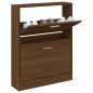 vidaXL Schuhschrank Braun Eichen-Optik 59x17x81 cm Holzwerkstoff vidaXL Schuhschrank Braun Eichen-Optik 59x17x81 cm Holzwerkstoff