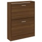 vidaXL Schuhschrank Braun Eichen-Optik 59x17x81 cm Holzwerkstoff vidaXL Schuhschrank Braun Eichen-Optik 59x17x81 cm Holzwerkstoff