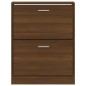 vidaXL Schuhschrank Braun Eichen-Optik 59x17x81 cm Holzwerkstoff vidaXL Schuhschrank Braun Eichen-Optik 59x17x81 cm Holzwerkstoff