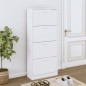 vidaXL Schuhschrank Weiß 63x24x147 cm Holzwerkstoff vidaXL Schuhschrank Weiß 63x24x147 cm Holzwerkstoff