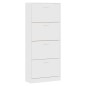 vidaXL Schuhschrank Weiß 63x24x147 cm Holzwerkstoff vidaXL Schuhschrank Weiß 63x24x147 cm Holzwerkstoff