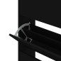 vidaXL Schuhschrank Schwarz 63x24x147 cm Holzwerkstoff vidaXL Schuhschrank Schwarz 63x24x147 cm Holzwerkstoff